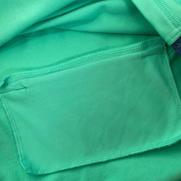 Pink Victorias Secret Ultimate 1/2 Zip Up Pullover Mint Green Womens Med Pocket - Picture 8 of 11